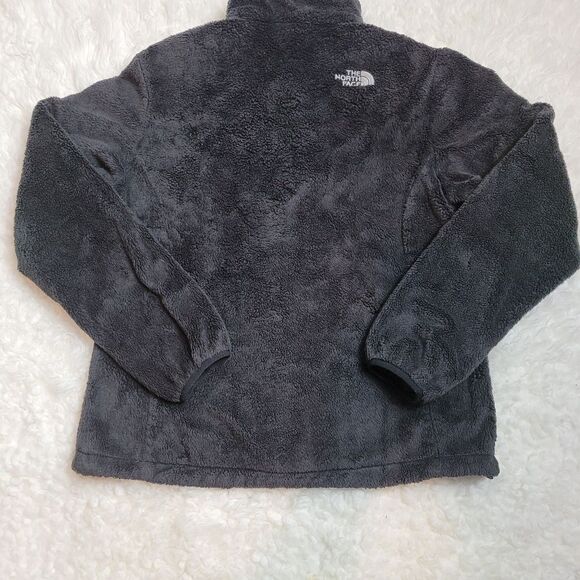 The North Face Womens Jacket Size M Embroidered Full Zip Up Black Fleece - Picture 7 of 12